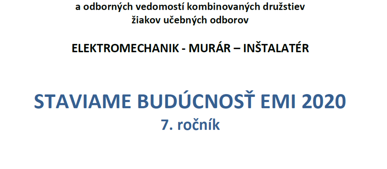 Staviame budúcnosť EMI 2020
